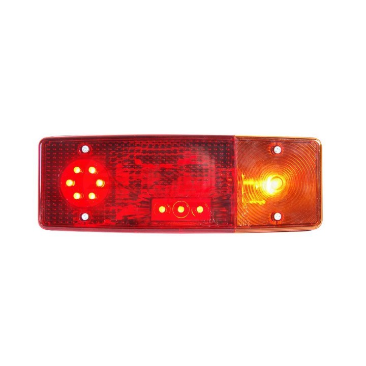 Lampa zespolona tylna prawa, 12V-24V + przewody 200cm YLY-S 4x0,75mm2, diody 482, WE549DŻP WAŚ