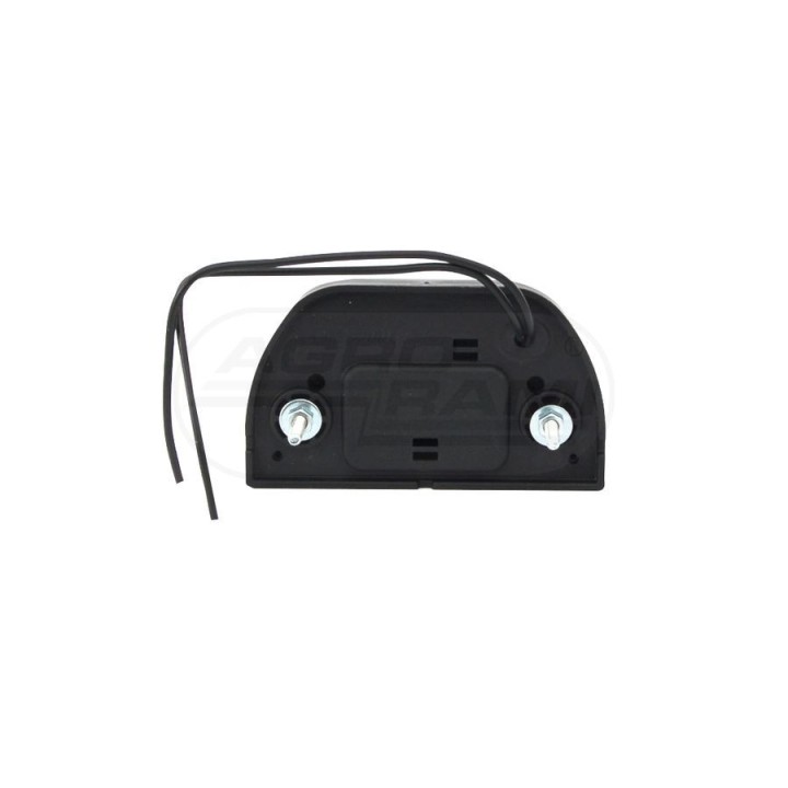 Lampa oświetlenia tablicy rejestracyjnej, jednofunkcyjna, 12V-24V + przewody 17cm LgY-S 0,75mm2, diody 408, W72 WAŚ