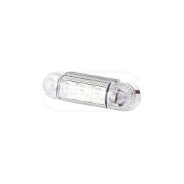 Lampa obrysowa przednia, jednofunckyjna, 12V-24V + przewody 22cm LgY-S 0,75mm2, diody 283, W61 WAŚ
