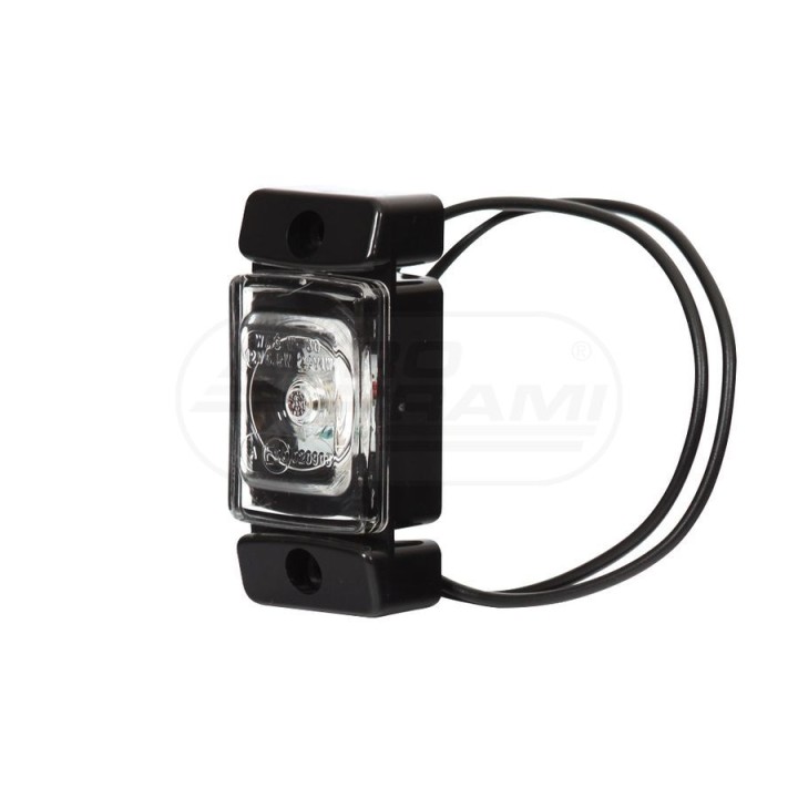 Lampa obrysowa przednia, jednofunkcyjna, 12V-24V + przewody 22cm LgY-S 0,75mm2, diody 279, W60 WAŚ