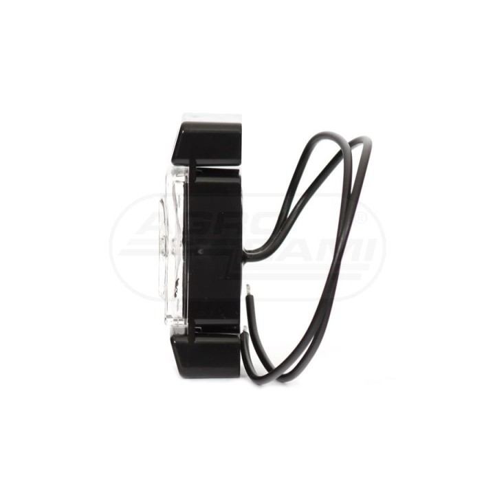 Lampa obrysowa przednia, jednofunkcyjna, 12V-24V + przewody 22cm LgY-S 0,75mm2, diody 279, W60 WAŚ
