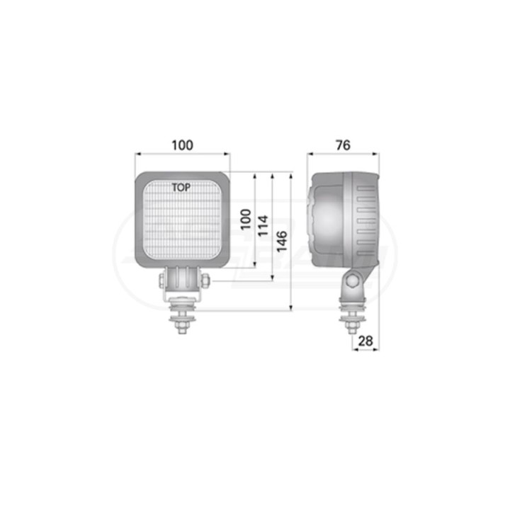 Lampa robocza 12/24V LED1.46800 WESEM