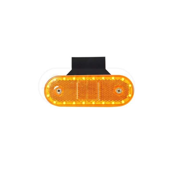 Lampa zespolona obrysowa boczna, 12V-24V + przewody 22cm YLY-S 2x0,75mm1, diody 534Z, W47WW WAŚ