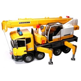 Ciężarówka Scania z dźwigiem Liebherr Bruder 03571 BR03571 BRUDER