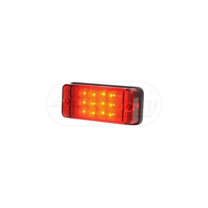 Lampa przeciwmgielna, jednofunkcyjna, 12V-24V + przewody 38cm LgYS 2x0,75mm2, diody 700KR, W83D WAŚ