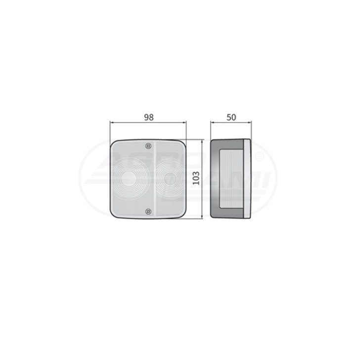 Lampa przednia LT1.35427 LT4.52180 WESEM