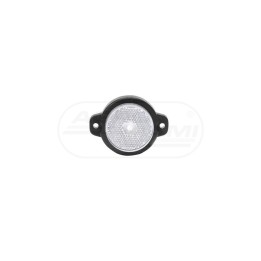 Lampa obrysowa przednia, jednofunkcyjna, 12V-24V + przewody 22cm LgY-S 0,75mm2, diody 650, W24RR WAŚ