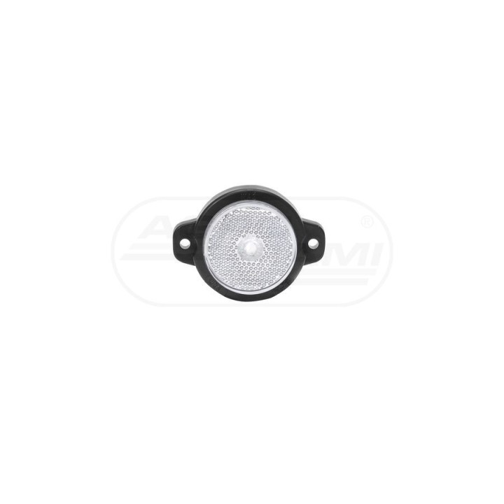 Lampa obrysowa przednia, jednofunkcyjna, 12V-24V + przewody 22cm LgY-S 0,75mm2, diody 650, W24RR WAŚ