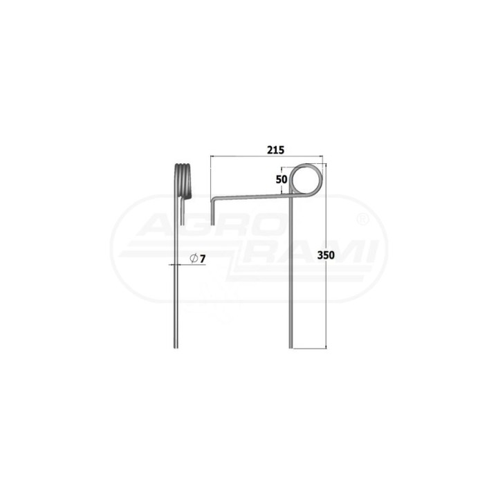 PALEC ZAGARNIAJĄCY PRZEDNI D=7MM 3408200, 342031010108 PRODUKT POLSKI