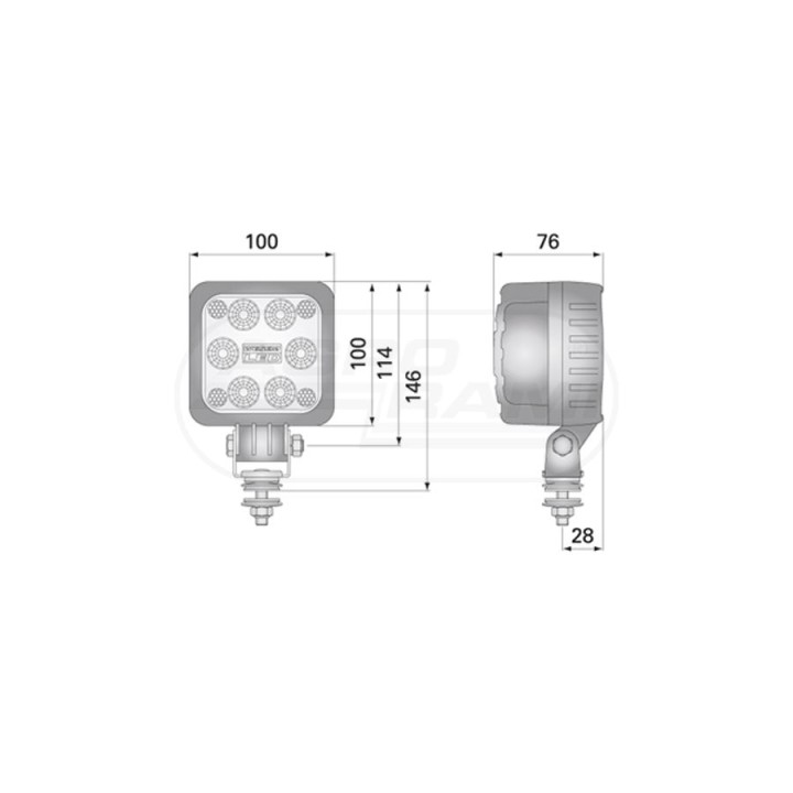 Lampa robocza LEDF LED2F.47607 WESEM