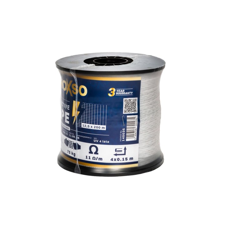 Taśma Ogrodzeniowa 12,5mm 200m 4x0,15 HOXSO Premium 9988131