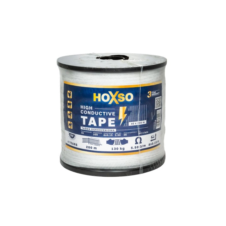 Taśma Ogrodzeniowa 40mm 200m 8x1,5 HOXSO Premium 9988134