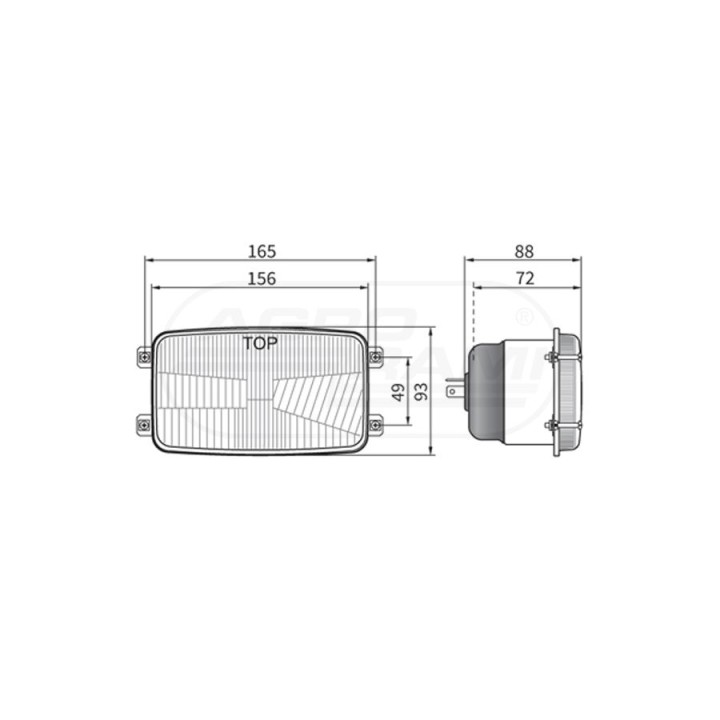 Element optyczny typu H4 RE.17079 WESEM