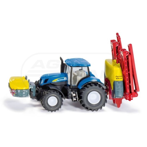 Traktor New Holland z opryskiwaczem Kverneland Siku S1799
