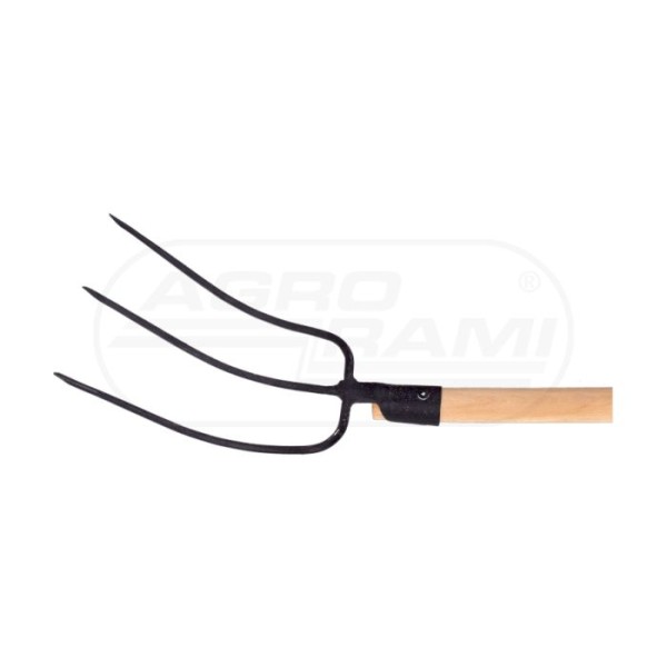 Widły gosp.3-zębne z trzonkiem drew. 120