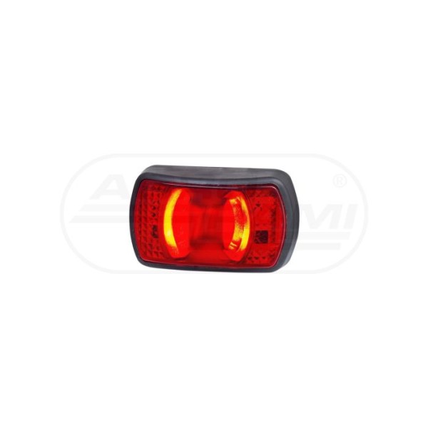 Lampa obrysowa diodowa krótka czerwona 1224V