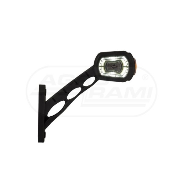 Lampa obrysowa diodowa trzyfunkcyjna na wysiegniku długim ukośna lewa 1224V