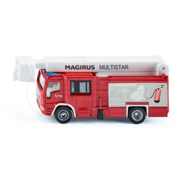 Magirus Multistar TLF z masztem teleskopowym i koszem ratowniczym Siku S1749