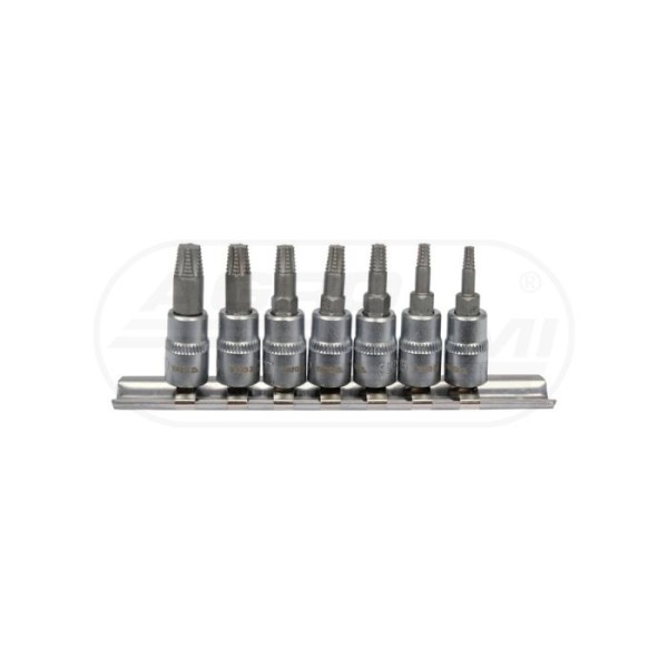 Zestaw bitów do obrobionych śrub torx, 7szt YATO