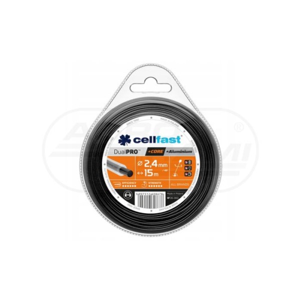 Żyłka tnąca z rdzeniem DUAL PRO 2,4mm