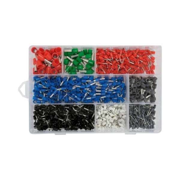 Zestaw końcówek i konektorów kablowych 1200 sztuk YATO YT068914