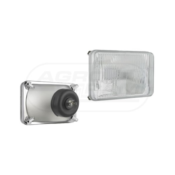 MF Refl.H4 2F 168x106+4Ł 150x90xfi4.3 gięte,uszczelka żar.,