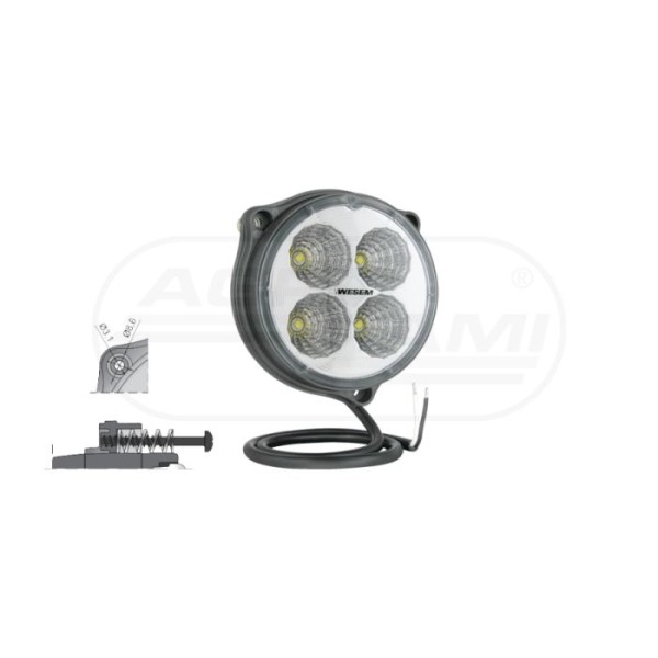 Lampa robocza LEDF 2000lm 1224V