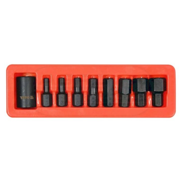 Komplet kluczy trzpieniowych udarowych HEX 12 9 sztuk 38 mm