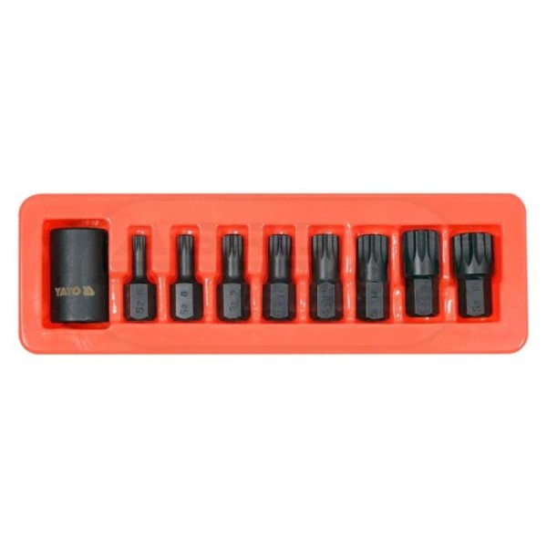 Komplet kluczy trzpieniowych udarowych Spline 12 9 sztuk 38 mm