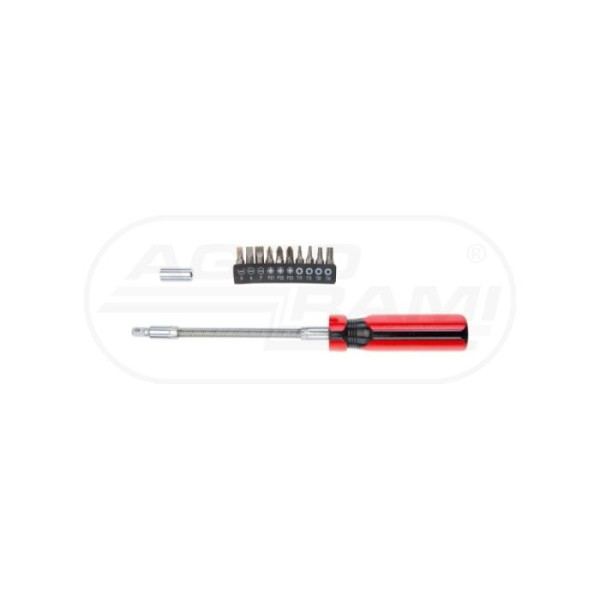 Wkrętak z giętkim grotem zestaw 12 sztuk Top Tools 39D122