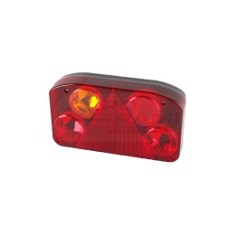 Lampa lewa zespolona tylna z trójkątem odblaskowym  HOR68 bez oświetlenia tablicy rejestracyjnej  (lewa bez światła cofania + św