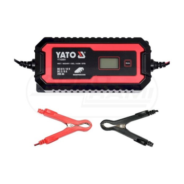 PROSTOWNIK ELEKTRONICZNY Z WYŚWIETLACZEM LCD. ZAKRES 6V2A, 12V8A