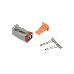 PRZECIWZŁĄCZE WTYCZKA DEUTSCH DOT06-2S 2 PIN A.07135 WESEM