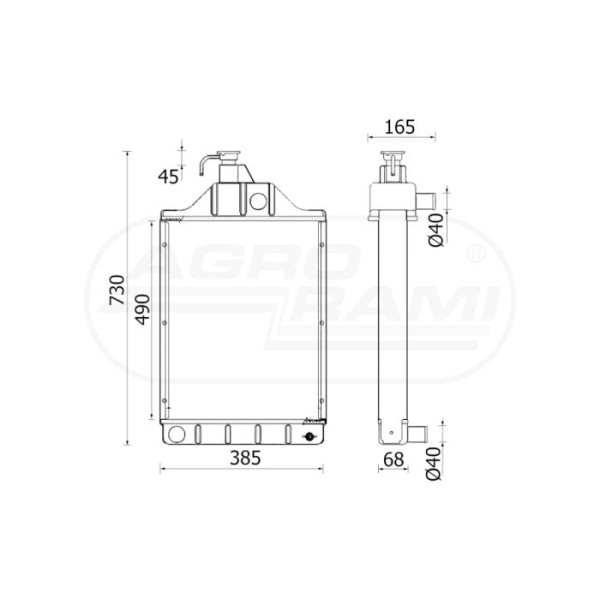 Chłodnica silnika MAHLE / BEHR *** PREMIUM LINE