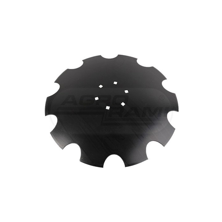 Talerz uzębiony 560x4,5mm, 6-otw-fi13, fi piasty 122mm-10zębów FI560 ROLMAKO PRODUKT WŁOSKI