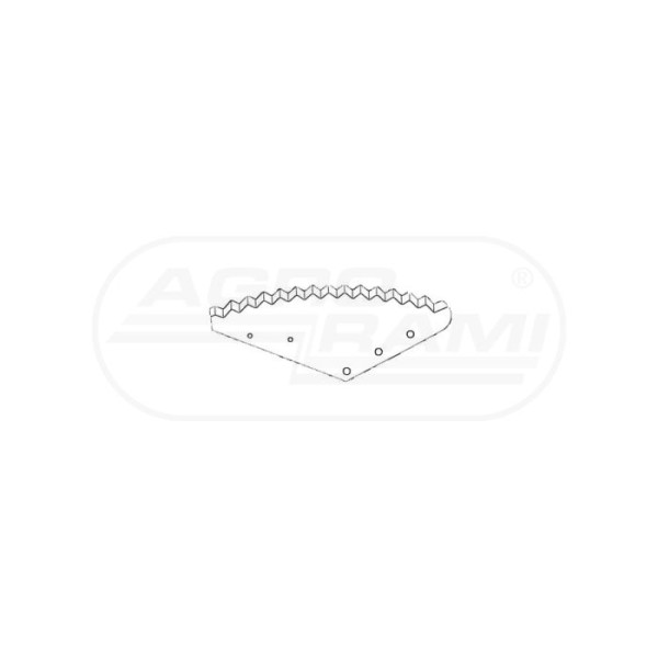 NÓŻ DO PASZOWOZU MWS 543X222X6