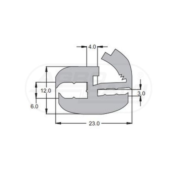Uszczelka okienna - paczka 20 mb.