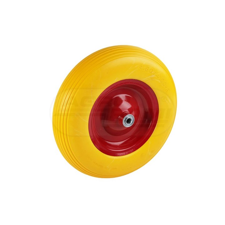 Koło ogumione fi 16 mm FF2108 PU 4,00X8 (PEŁNE)