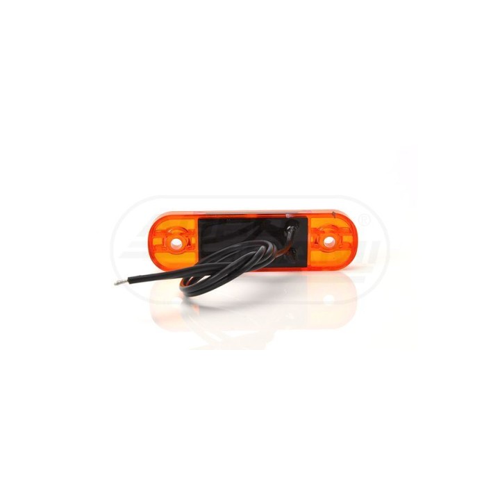 Lampa pozycyjna boczna, jednofunkcyjna, 12V-24V + przewody 23cm LgY-S 0,75mm2, diody 708, W97.1 WAŚ