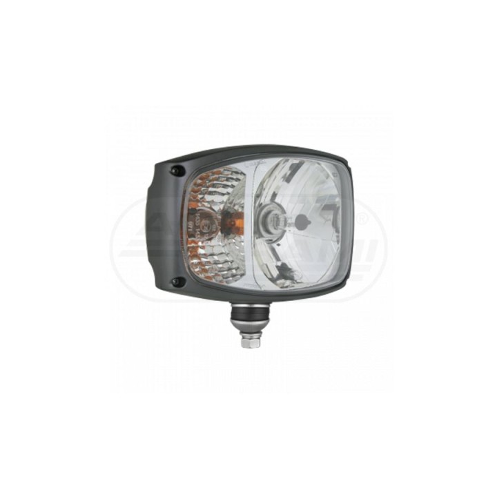 Reflektor przedni prawy H4 12V 4f 225x150x120 z dolnym mocowaniem WESEM RGV1B.52411 RGV1B.52411/PRAWY