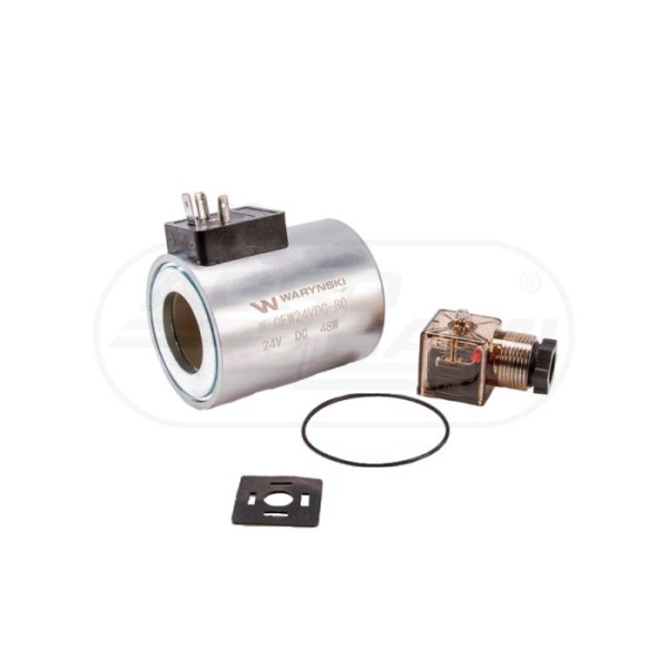 Cewka dzielnika elektrozaworu W-E12DVS6/2-80L, W-E12DVS3/2-80L 24V DC 48W