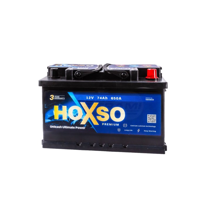 Akumulator 12V 74AH 650A 3 lata gwarancji 12V74AH650A HOXSO