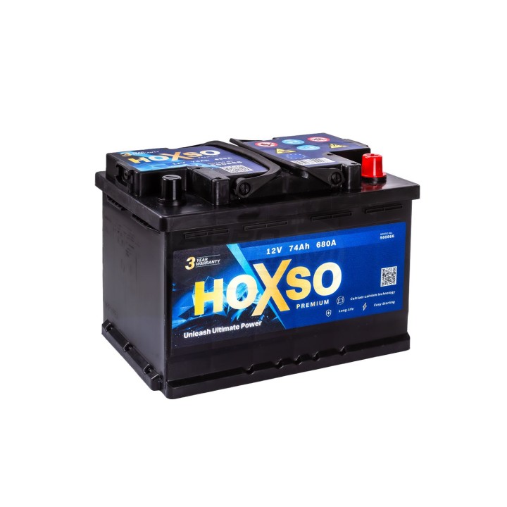 Akumulator 12V 74AH 680A 3 lata gwarancji 12V74AH680A HOXSO