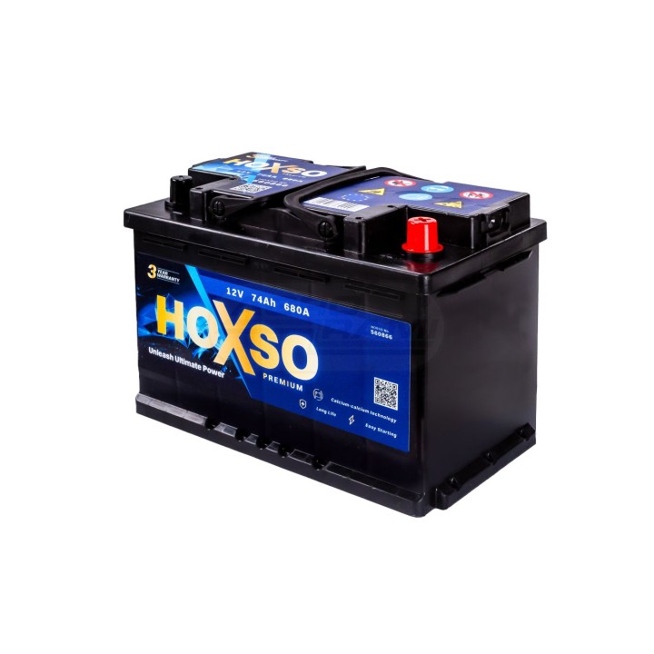 Akumulator 12V 74AH 680A 3 lata gwarancji 12V74AH680A HOXSO