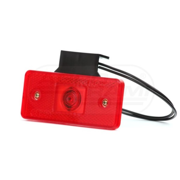 Lampa zespolona obrysowa tylna, 12V-24V + przewody 22cm LgY-S 0,75mm2, diody