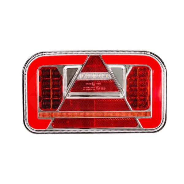 Lampa tylna prawa z trójk.6 fukc. LED 12-24V