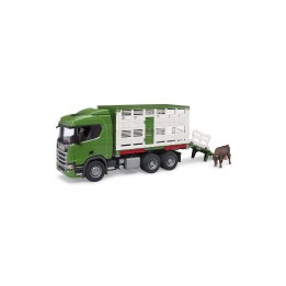 Scania do przewozu zwierząt z figurką byka Bruder 3548 BR3548 BRUDER
