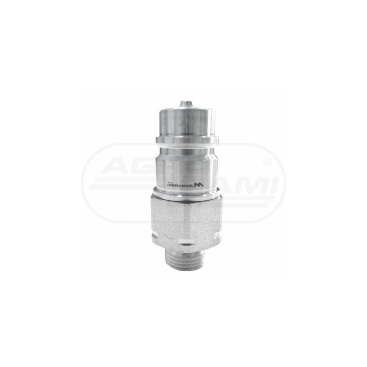 Szybkozłącze hydrauliczne wtyczka M18x1,5 gwint zewnętrzny EURO 9100818W ISO 7241-A WARYŃSKI Waryński