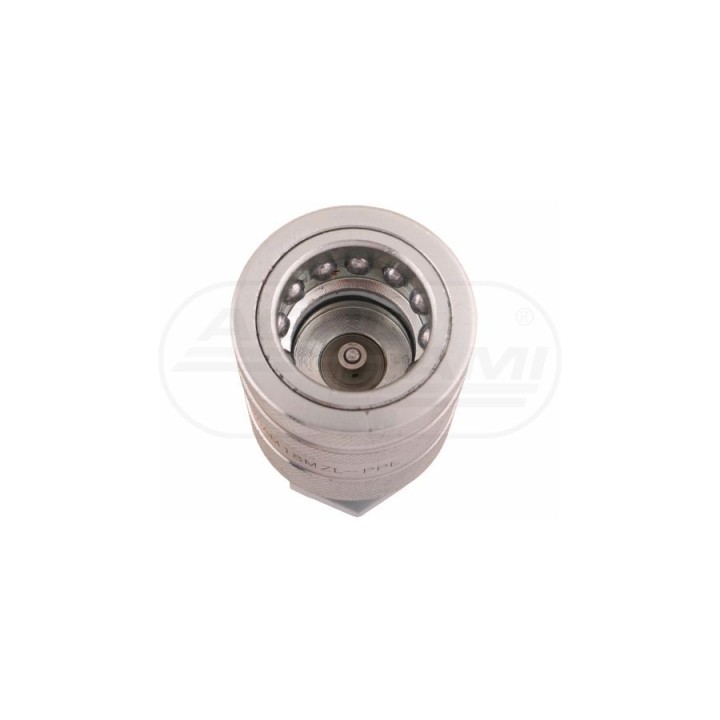 Szybkozłącze hydrauliczne gniazdo long z eliminatorem ciśnienia M18x1,5 gwintzewnętrzny EURO 9100818GL ISO 7241-A WARYŃSKI Waryń