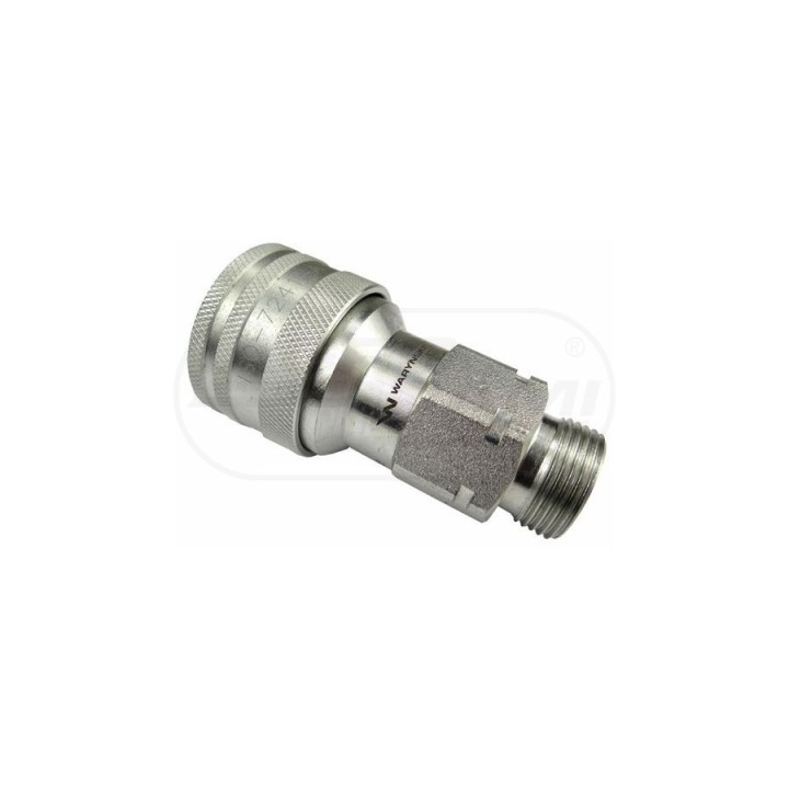 Szybkozłącze hydrauliczne gniazdo M22x1,5 gwint zewnętrzny EURO 9100822G ISO 7241-A WARYŃSKI Waryński
